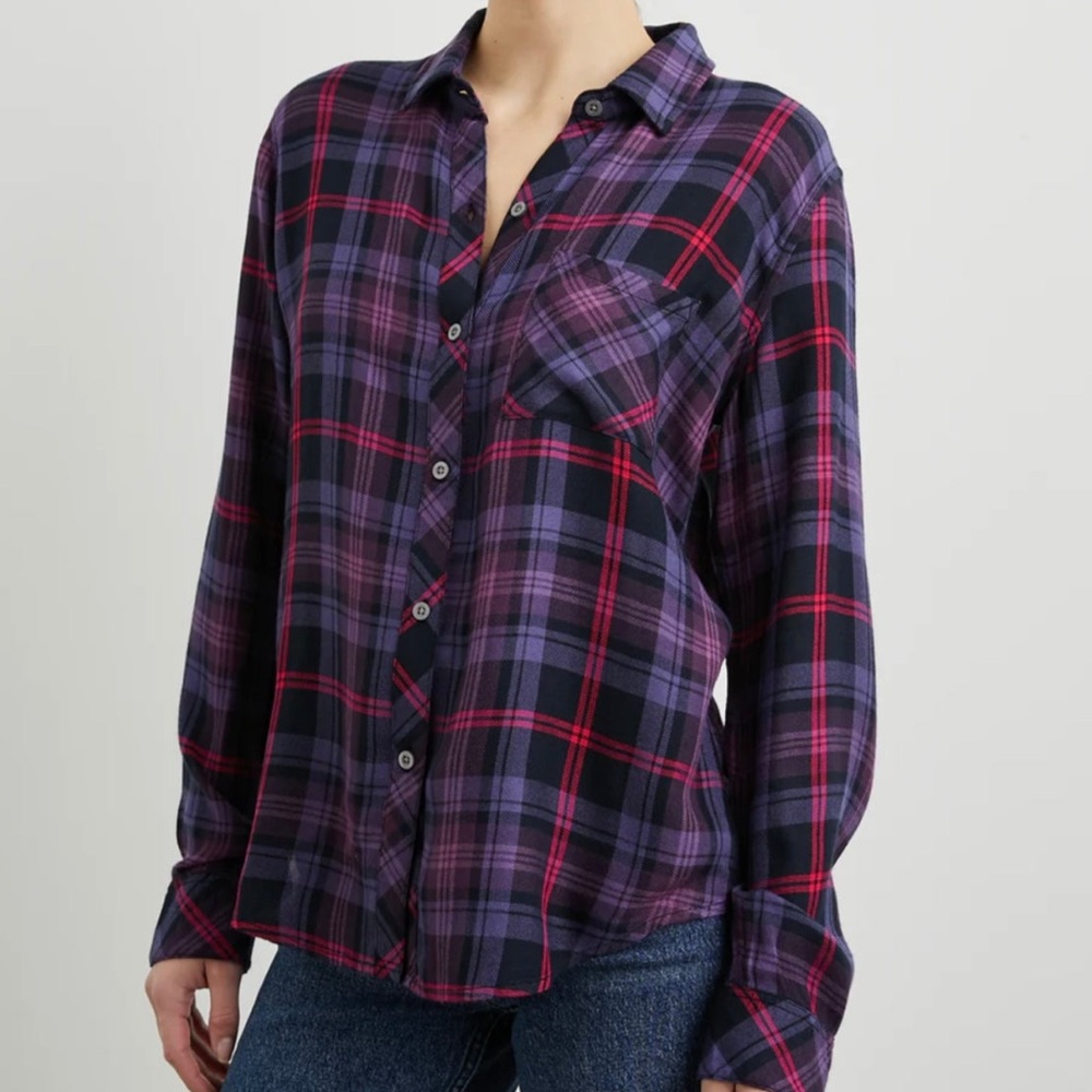 Rails Hunter Shirt Aubergine Magenta